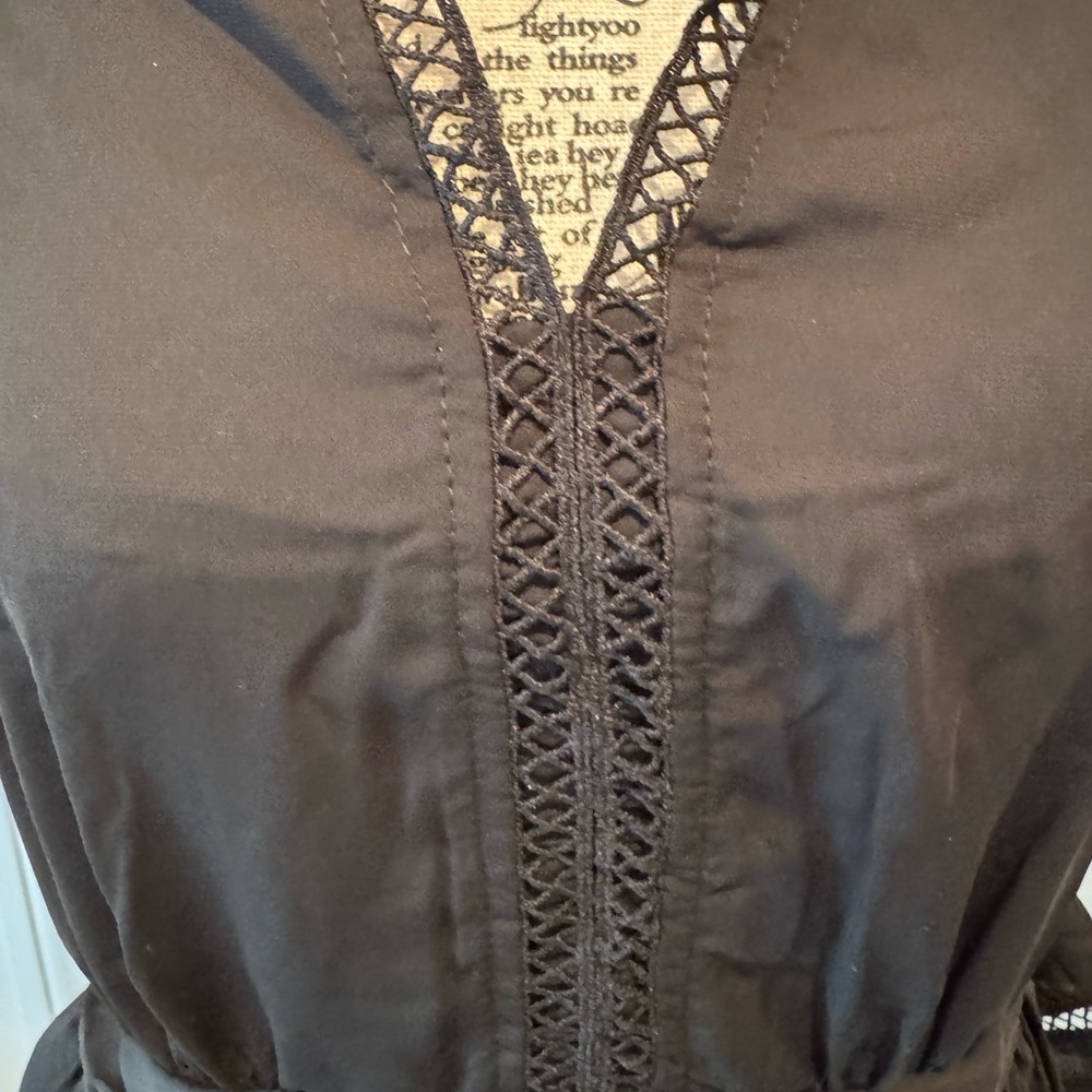 ✨ Pastel Brand Asymmetrical Blouse – Black, Size M (NWT) ✨ - Picture 2 of 11